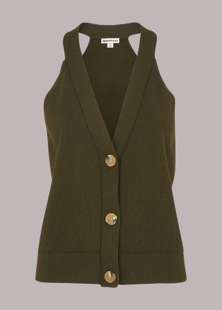 Whistles + Knitted Button Through Vest