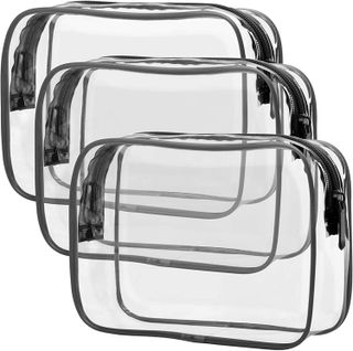 Packism + Clear Toiletry Bag 3 Pack