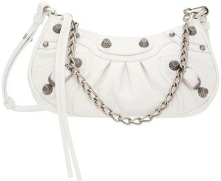 Balenciaga + White Mini 'Le Cagole' Shoulder Bag