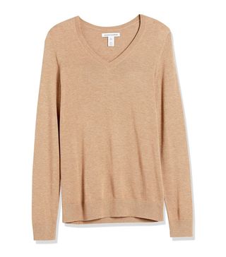 Amazon Essentials + Classic-Fit Lightweight Long-Sleeve V-Neck Sweater