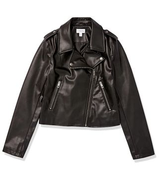 The Drop + Heather Vegan Leather Moto Jacket