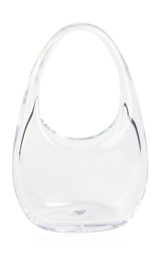 Coperni + Mini Swipe Top Handle Bag in Glass