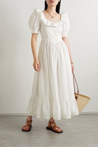 Doên + Lupine Broderie Anglaise-Trimmed Dress