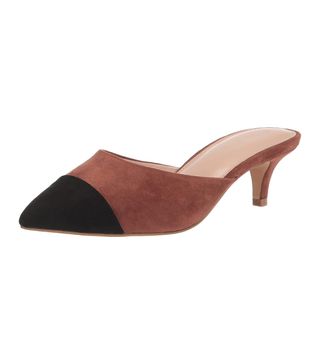 The Drop + Paulina Pointed Toe Two-Tone Mules