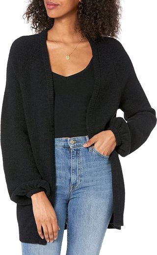 The Drop + Mirabelle Long Bell Sleeve Open Front Cozy Cardigan