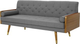 Christopher Knight Home + Aidan Mid Century Modern Tufted Fabric Sofa