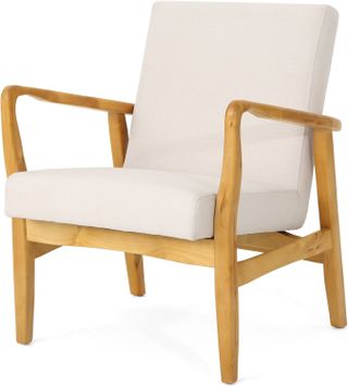 Christopher Knight Home + Isaac Mid Century Modern Fabric Arm Chair