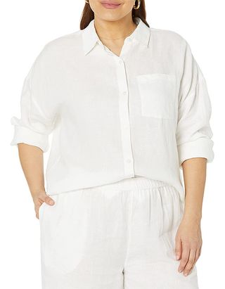 The Drop + India Relaxed Linen Loose Fit Shirt