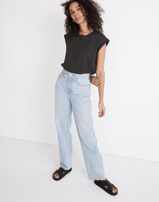 Madewell + Baggy Straight Jeans
