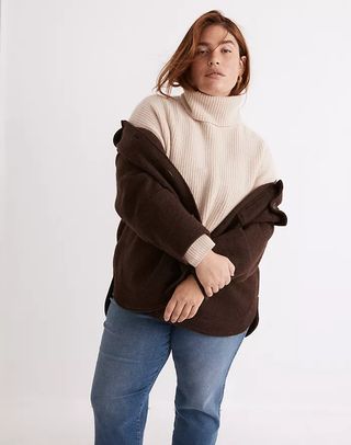 Madewell + (Re)sourced Cashmere Turtleneck Sweater