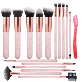 Real Perfection + 16-Piece Makeup Brush Set