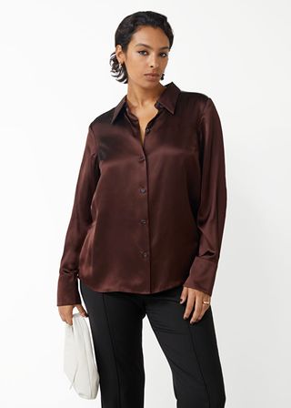 & Other Stories + Relaxed Satin Shirt