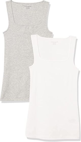 Amazon Essentials + 2-Pack Slim Fit Square Neck Tank