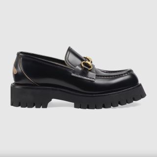 Gucci + Horsebit Lug-Sole Loafers