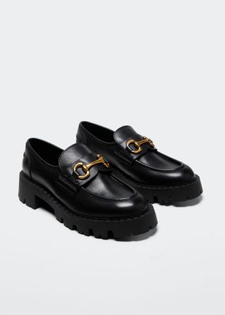 Mango + Link Leather Loafers