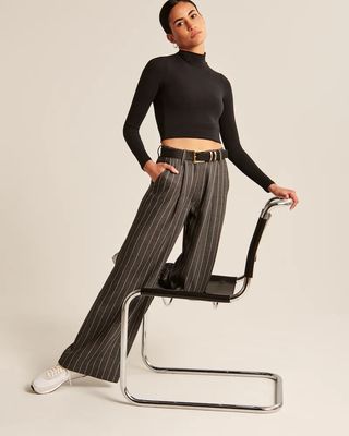 Abercrombie and Fitch + Tailored Ultra Wide Leg Pants
