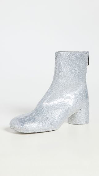 MM6 Maison Margiela + Glitter Ankle Boots