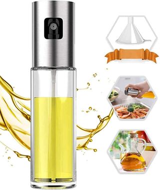 Puzmug + Oil Sprayer for Cooking, 100ml Oil Spray Bottle Versatile Glass for Cooking, Baking, Roasting, Grilling