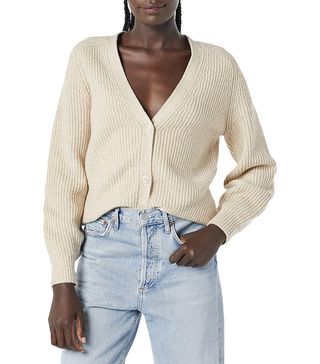 Amazon Essentials + Soft Touch Ribbed Blouson Cardigan