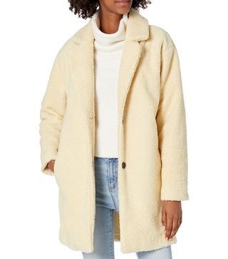 Daily Ritual + Teddy Bear Fleece Oversized-Fit Lapel Jacket