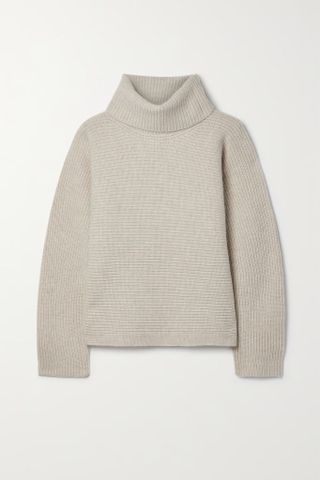 Vince + Ribbed Wool and Cashmere-Blend Turtleneck Sweater
