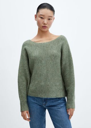 Mango + Puffed Sleeves Sweater