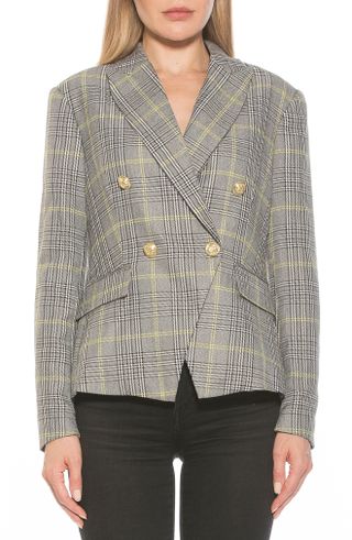 Alexia Admor + Double Breasted Tweed Jacket