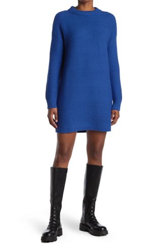 Melrose and Market + Mock Neck Mini Sweater Dress