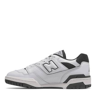 New Balance + 550 Trainers in White and Black