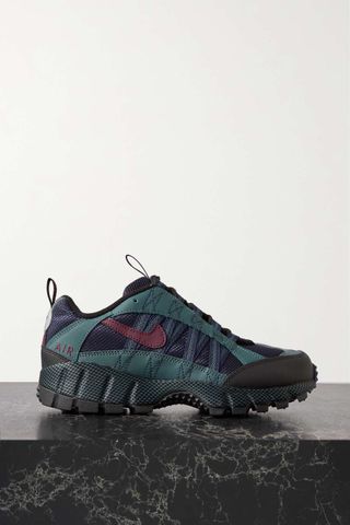 Nike + Air Humara Qs Leather-Trimmed Mesh Sneakers