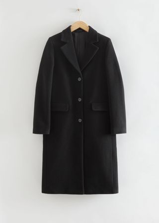 & Other Stories + Relaxed Fit Wool Coat
