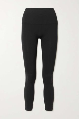 Spanx + Seamless Ribbed Stretch-Jersey Leggings
