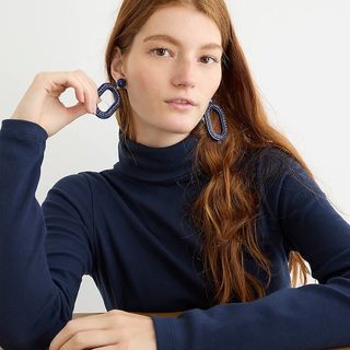 J.Crew + Perfect-Fit Ribbed Turtleneck
