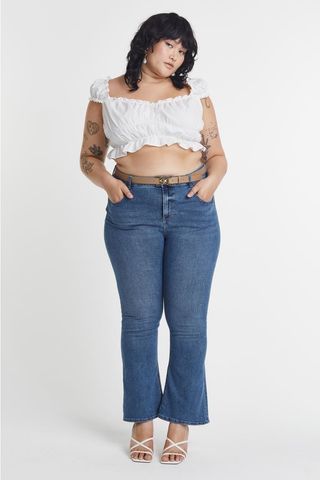 H&M + Flared High Jeans