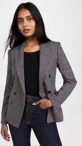 Theory + Double Breasted Angled Jacket