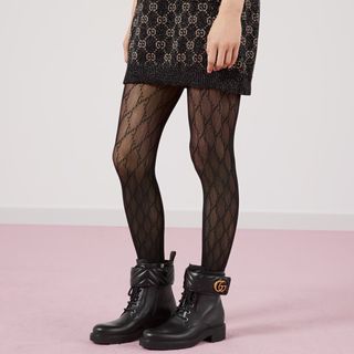 Gucci + Patterned Tights