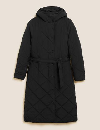 M&S Collection + Stormwear™ Textured Quilted Puffer Coat