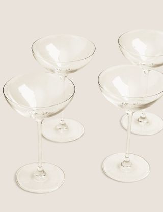 The Sommelier's Edit + Set of 4 Champagne Saucers