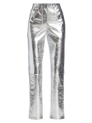 Helmut Lang + Mirror 5-Pocket Leather Pants