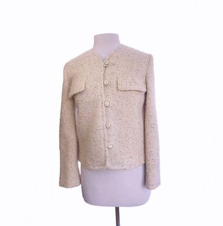 Vintigiality + Vintage 60s Saks Fifth Avenue Cream Tweed Jacket