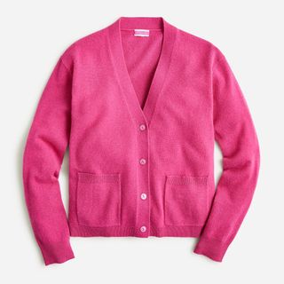 J.Crew + Cashmere Patch-pocket Cardigan Sweater