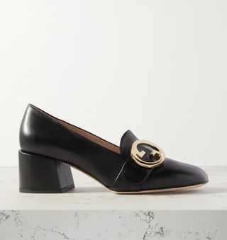Gucci + Blondie Embellished Leather Pumps