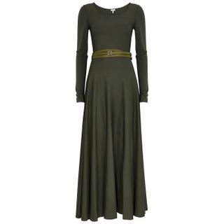 Loewe + Belted Jersey Maxi Dress
