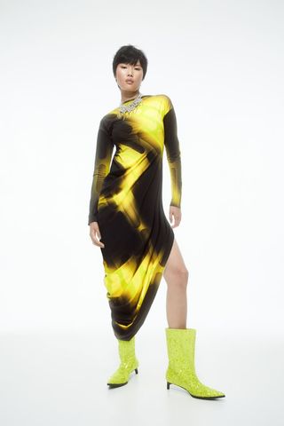 H&M + Graphic-Print Jersey Dress