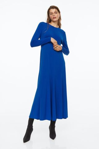 H&M + Long-Sleeved Jersey Dress