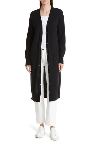 Nordstrom Signature + Cotton & Cashmere Blend Long Cardigan