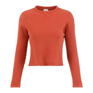 Lezat + Fiona Organic Cotton Waffle Thermal Pullover Top