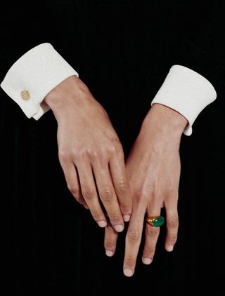 Monica Vinader x Kate Young + Onyx Dome Ring