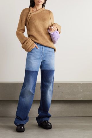 Jw Anderson + Zip-Detailed Knitted Sweater