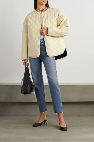 Totême + Quilted Cotton-Canvas Jacket
